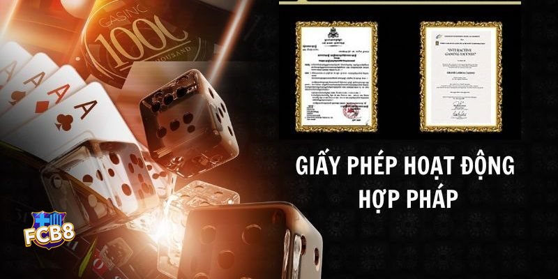 Giấy Phép Hoạt Động fcb8 - Giấy phép PAGCOR Giấy Phép Hoạt Động fcb8 - Giấy phép PAGCOR
